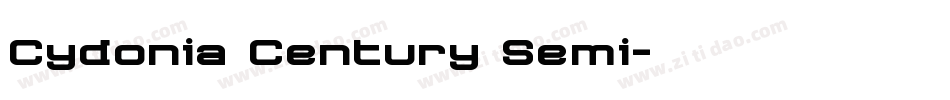 Cydonia Century Semi字体转换